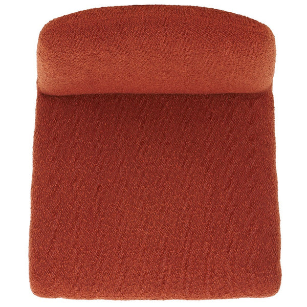 Safavieh Derrick Boucle Dining Chair Rust Orange SFA1008C-SET2