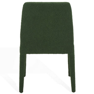 Safavieh Derrick Boucle Dining Chair Dark Green SFA1008D-SET2