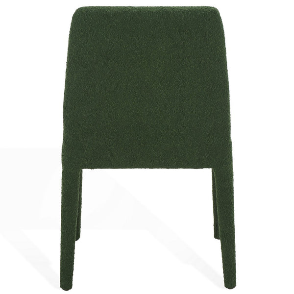 Safavieh Derrick Boucle Dining Chair Dark Green SFA1008D-SET2