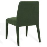 Safavieh Derrick Boucle Dining Chair Dark Green SFA1008D-SET2