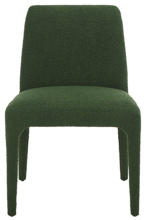Safavieh Derrick Boucle Dining Chair Dark Green SFA1008D-SET2