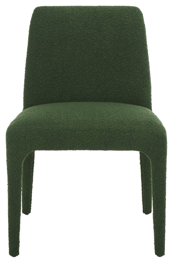 Safavieh Derrick Boucle Dining Chair Dark Green SFA1008D-SET2