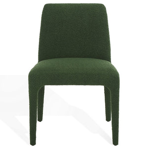 Safavieh Derrick Boucle Dining Chair Dark Green SFA1008D-SET2