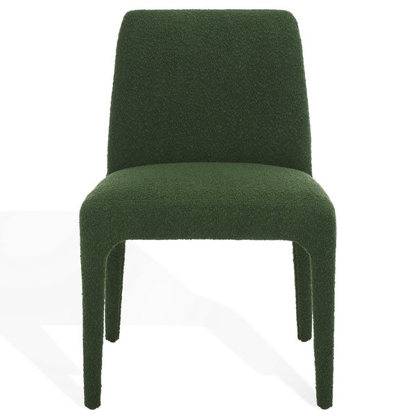 Safavieh Derrick Boucle Dining Chair Dark Green SFA1008D-SET2