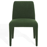 Safavieh Derrick Boucle Dining Chair Dark Green SFA1008D-SET2