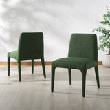 Safavieh Derrick Boucle Dining Chair Dark Green SFA1008D-SET2