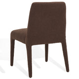 Safavieh Derrick Boucle Dining Chair Dark Brown SFA1008E-SET2