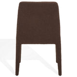 Safavieh Derrick Boucle Dining Chair Dark Brown SFA1008E-SET2