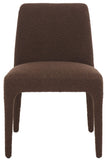 Safavieh Derrick Boucle Dining Chair Dark Brown SFA1008E-SET2