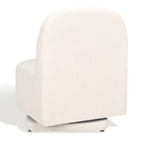 Safavieh Bianka Boucle Swivel Chair Ivory SFA1009A