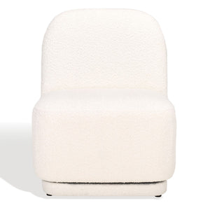 Safavieh Bianka Boucle Swivel Chair Ivory SFA1009A