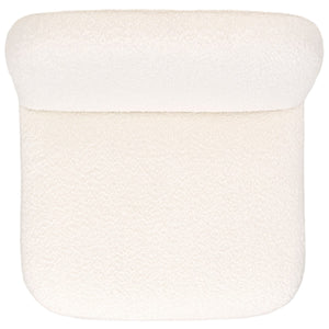 Safavieh Bianka Boucle Swivel Chair Ivory SFA1009A