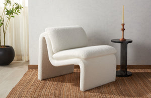 Safavieh Ainslie Boucle Accent Chair Ivory SFA1010A