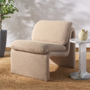 Safavieh Ainslie Boucle Accent Chair Oatmeal SFA1010B