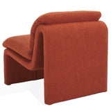 Safavieh Ainslie Boucle Accent Chair Rust Orange SFA1010C