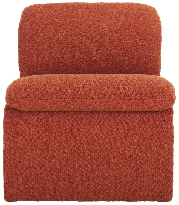 Safavieh Ainslie Boucle Accent Chair Rust Orange SFA1010C