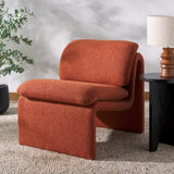 Safavieh Ainslie Boucle Accent Chair Rust Orange SFA1010C