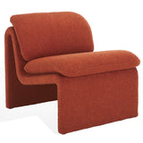 Safavieh Ainslie Boucle Accent Chair Rust Orange SFA1010C