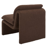 Safavieh Ainslie Boucle Accent Chair Dark Brown SFA1010D