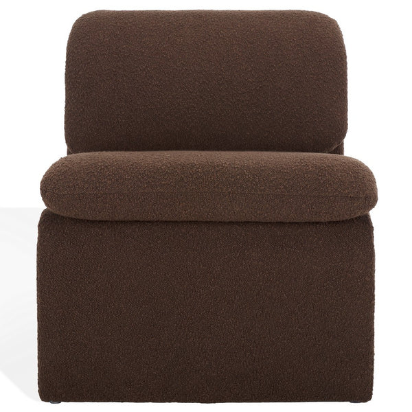 Safavieh Ainslie Boucle Accent Chair Dark Brown SFA1010D