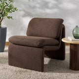 Safavieh Ainslie Boucle Accent Chair Dark Brown SFA1010D