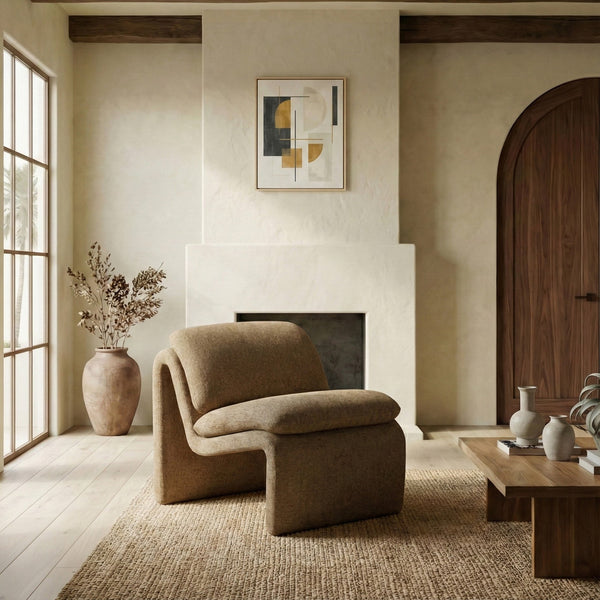 Ainslie Performance Fabric Accent Chair With Stain-Resistant Upholstery, Plush Foam & Solid Wood Frame