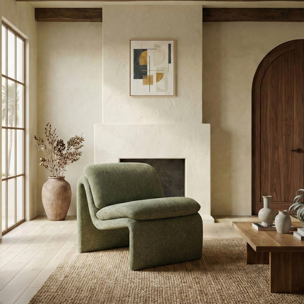 Ainslie Performance Fabric Accent Chair With Stain-Resistant Upholstery, Plush Foam & Solid Wood Frame