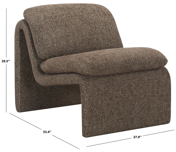 Ainslie Performance Fabric Accent Chair With Stain-Resistant Upholstery, Plush Foam & Solid Wood Frame