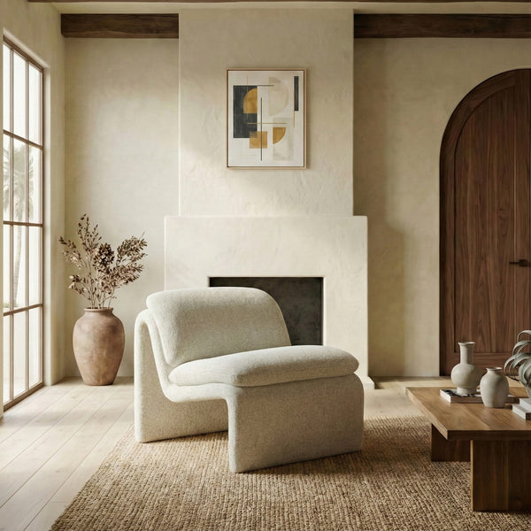 Ainslie Performance Fabric Accent Chair With Stain-Resistant Upholstery, Plush Foam & Solid Wood Frame