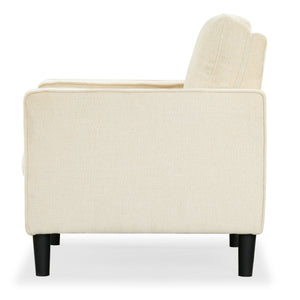 Safavieh Felicianya Modern Accent Chair - Luxurious Cream Upholstered Comfort For Contemporary Home Decor Creme Wood ,Foam ,Fabric ,Plastic Legs Sfa2000a