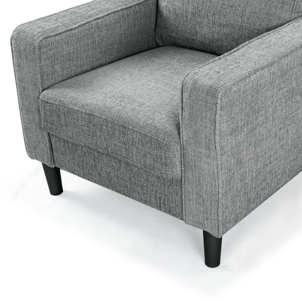 Safavieh Felicianya Modern Accent Chair - Luxurious Cream Upholstered Comfort For Contemporary Home Decor Grey Wood ,Foam ,Fabric ,Plastic Legs Sfa2000b