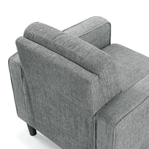 Safavieh Felicianya Modern Accent Chair - Luxurious Cream Upholstered Comfort For Contemporary Home Decor Grey Wood ,Foam ,Fabric ,Plastic Legs Sfa2000b