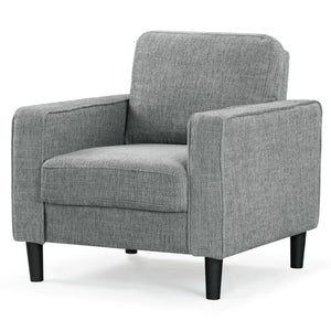 Safavieh Felicianya Modern Accent Chair - Luxurious Cream Upholstered Comfort For Contemporary Home Decor Grey Wood ,Foam ,Fabric ,Plastic Legs Sfa2000b