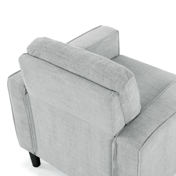 Safavieh Felicianya Modern Accent Chair - Luxurious Cream Upholstered Comfort For Contemporary Home Decor Light Grey Wood ,Foam ,Fabric ,Plastic Legs Sfa2000c