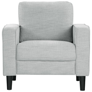 Safavieh Felicianya Modern Accent Chair - Luxurious Cream Upholstered Comfort For Contemporary Home Decor Light Grey Wood ,Foam ,Fabric ,Plastic Legs Sfa2000c