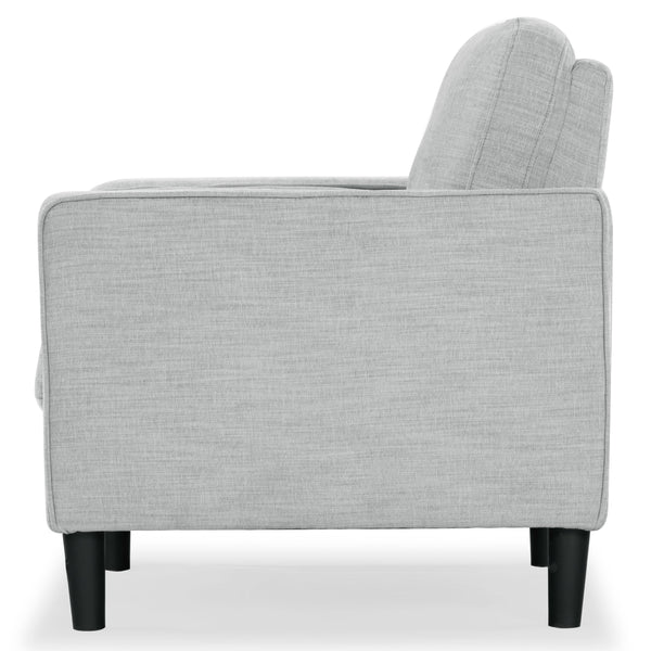 Safavieh Felicianya Modern Accent Chair - Luxurious Cream Upholstered Comfort For Contemporary Home Decor Light Grey Wood ,Foam ,Fabric ,Plastic Legs Sfa2000c