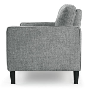 Safavieh Felicianya Modern 3 Seater Sofa - Chic Cream Elegance For Contemporary Living Spaces & Comfort Grey Wood ,Foam ,Fabric ,Plastic Legs Sfa2001b