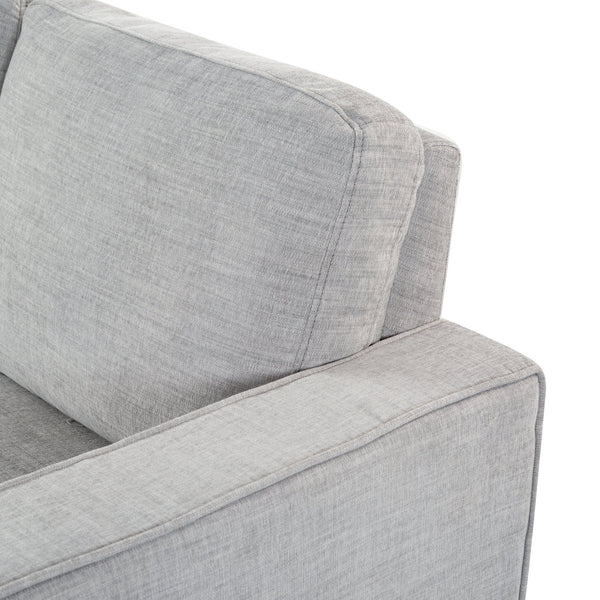 Safavieh Felicianya Modern 3 Seater Sofa - Chic Cream Elegance For Contemporary Living Spaces & Comfort Light Grey Wood ,Foam ,Fabric ,Plastic Legs Sfa2001c