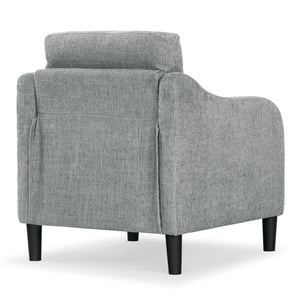 Safavieh Edalynn Modern Accent Chair - Elegant Cream Upholstered Comfort For Chic Living Room Style Grey Wood ,Foam ,Fabric ,Plastic Legs Sfa2002b