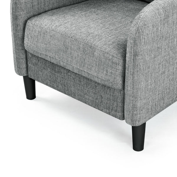 Safavieh Edalynn Modern Accent Chair - Elegant Cream Upholstered Comfort For Chic Living Room Style Grey Wood ,Foam ,Fabric ,Plastic Legs Sfa2002b