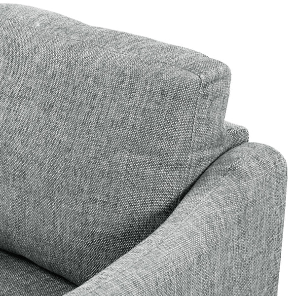 Safavieh Edalynn Modern Accent Chair - Elegant Cream Upholstered Comfort For Chic Living Room Style Grey Wood ,Foam ,Fabric ,Plastic Legs Sfa2002b