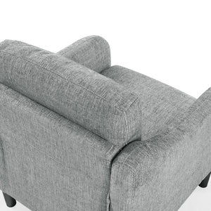 Safavieh Edalynn Modern Accent Chair - Elegant Cream Upholstered Comfort For Chic Living Room Style Grey Wood ,Foam ,Fabric ,Plastic Legs Sfa2002b