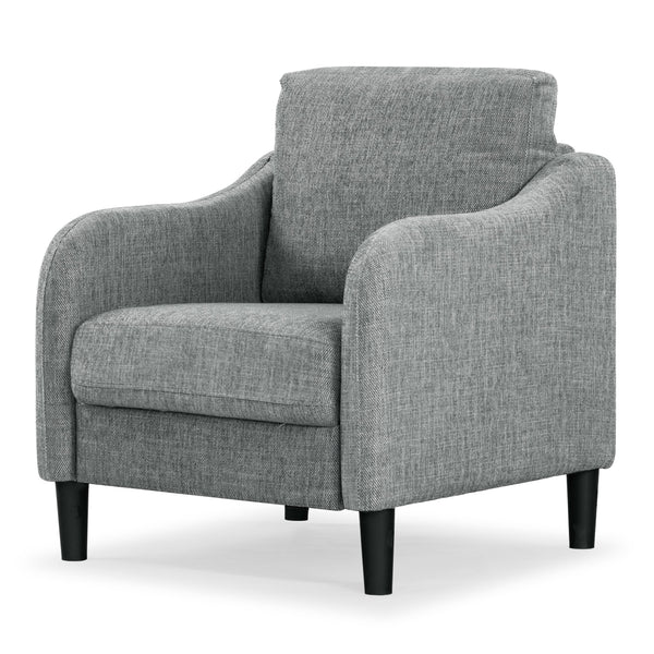 Safavieh Edalynn Modern Accent Chair - Elegant Cream Upholstered Comfort For Chic Living Room Style Grey Wood ,Foam ,Fabric ,Plastic Legs Sfa2002b