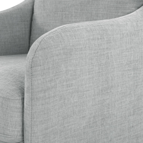 Safavieh Edalynn Modern Accent Chair - Elegant Cream Upholstered Comfort For Chic Living Room Style Light Grey Wood ,Foam ,Fabric ,Plastic Legs Sfa2002c