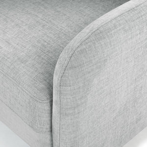 Safavieh Edalynn Modern Accent Chair - Elegant Cream Upholstered Comfort For Chic Living Room Style Light Grey Wood ,Foam ,Fabric ,Plastic Legs Sfa2002c