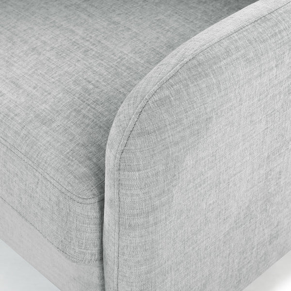 Safavieh Edalynn Modern Accent Chair - Elegant Cream Upholstered Comfort For Chic Living Room Style Light Grey Wood ,Foam ,Fabric ,Plastic Legs Sfa2002c