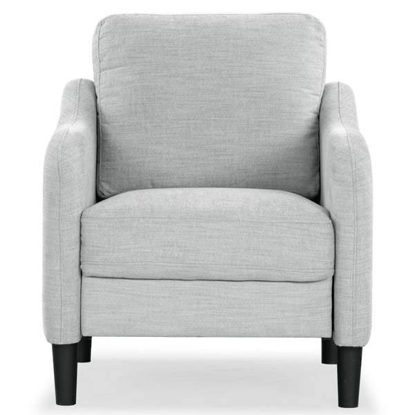 Safavieh Edalynn Modern Accent Chair - Elegant Cream Upholstered Comfort For Chic Living Room Style Light Grey Wood ,Foam ,Fabric ,Plastic Legs Sfa2002c
