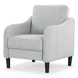 Safavieh Edalynn Modern Accent Chair - Elegant Cream Upholstered Comfort For Chic Living Room Style Light Grey Wood ,Foam ,Fabric ,Plastic Legs Sfa2002c