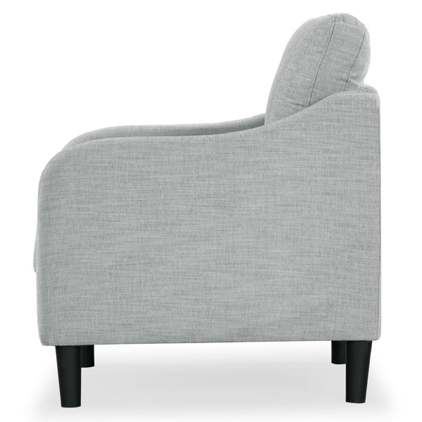 Safavieh Edalynn Modern Accent Chair - Elegant Cream Upholstered Comfort For Chic Living Room Style Light Grey Wood ,Foam ,Fabric ,Plastic Legs Sfa2002c