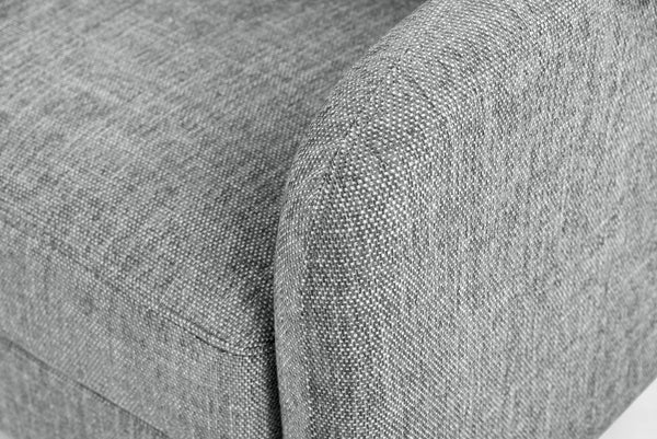 Safavieh Edalynn Modern 3 Seater Sofa - Elegant Cream Design For Stylish Comfort And Contemporary Living Spaces Grey Wood ,Foam ,Fabric ,Plastic Legs Sfa2003b